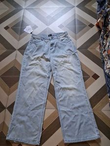Light Wash Wide Leg Jeans