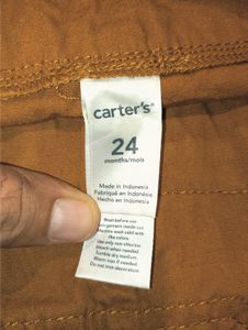 Carter's Baby Boys Brown Overalls Dungarees
