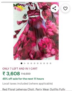 Pure Jimmy Organza Silk Lehenga Huge Flair😊