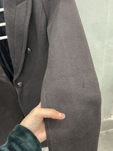 Elegant Brown Wool Coat
