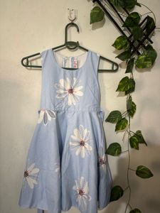 Cute Blue Floral Dress