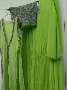 Green 4 peice Sharara