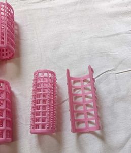 Vintage Pink Hair Rollers Set