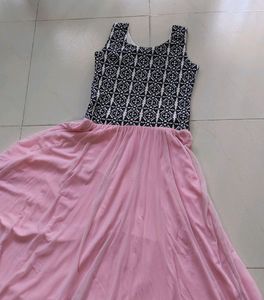 Flared Pink Frock For Pretty Girls 🩷💃