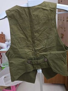 Step N Style Olive Green Waistcoat Vest