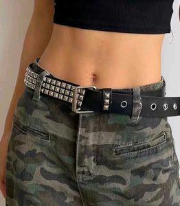 Edgy Studded Black Belt