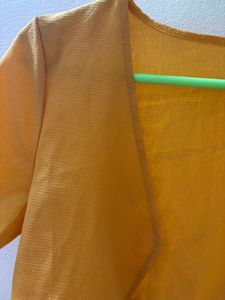 Mustard Yellow Cropped Shrug