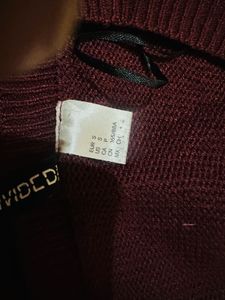 Cozy Maroon Knit Sweater