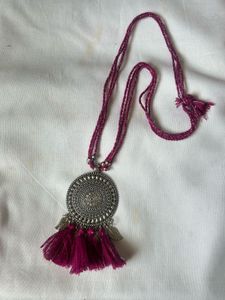 Boho Tribal Tassel Pendant Necklace