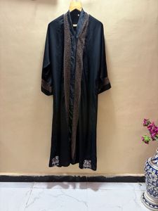 imported Black Abaya with Embellishments