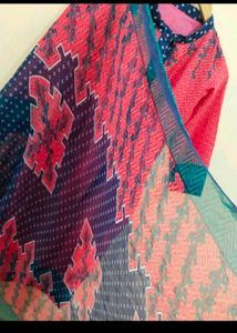 Vibrant Pink Printed Kurta with dupatta