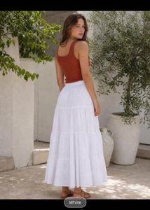 Boho Tiered Maxi Skirt