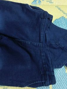 Ripped Denim Dungarees