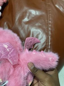 Fluffy Pink Fairy Labubu Plush Bagcharm