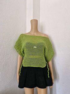 Crochet Willow Mesh Top 💚