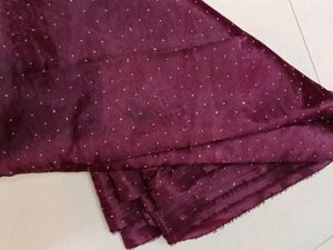 purple  Embellished dress material