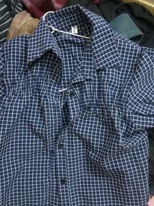 Blue &amp; White Checkered Shirt