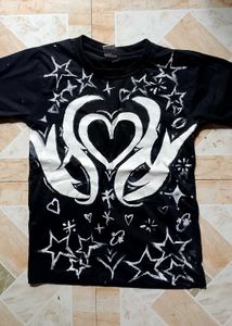 Unique Black Graphic T-Shirt