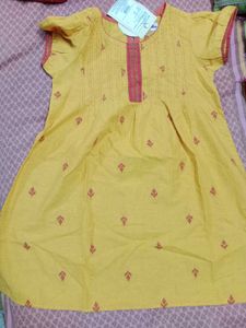 branded Cute mustard girls tops