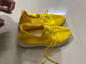 Vibrant Yellow Sneakers
