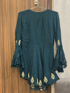 Elegant Teal Embroidered Kurta