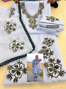 Floral Print Unstitched Suit