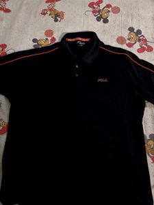 FILA Training FLOW Men’s Black Polo T-Shirt | Size