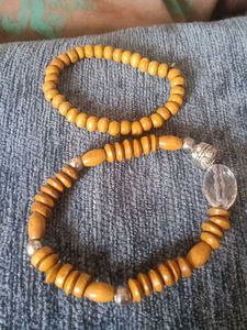 boho classic wooden beaded mala bracelet