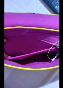 Vibrant Yellow Clutch Bag