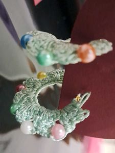 Handmade Crochet Earrings with Pearls