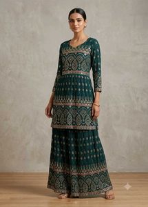 Emerald Green Embellished Kurta Set