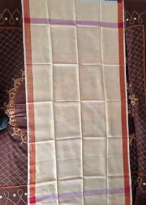 Peach coloured Cotton Dupatta