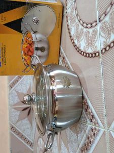 Stainless Steel Serving Bowl with Lid