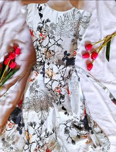 Floral Sky Blue Dress (Women)