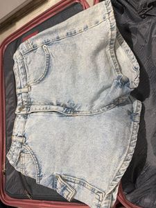 Light Wash Denim Shorts