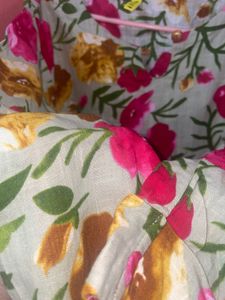 AHIKA Floral Print kurta 40 Inches