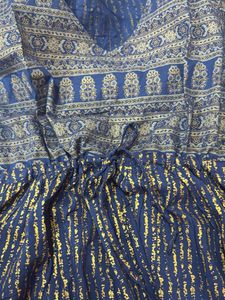 Elegant Blue Printed Kurta