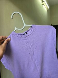 Chic Lavender Cap Sleeve Top