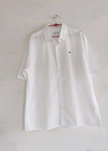 Lacoste White Short Sleeve Shirt