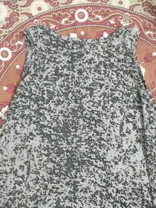 Grey Patterned Tank Top