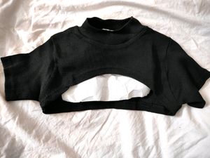 Korean 2 Piece Black Dress