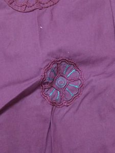 Hugo Boss Purple Embellished Shirt