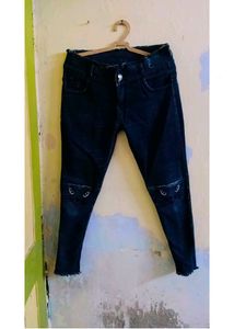 Black Colour Jeans For Women