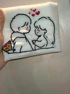 hand embroidery..every stitch did with pure soul