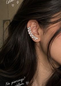 Sparkling Crystal Ear Climbers