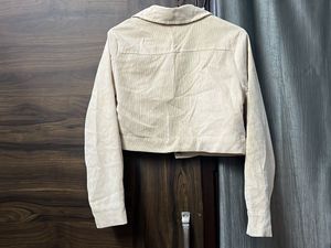 Stylish Cropped Corduroy Jacket