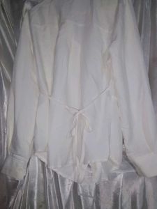 Asymmetric Lace Trim Blouse