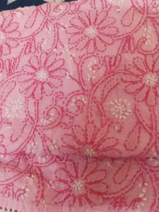 Pink Embroidered Kurta