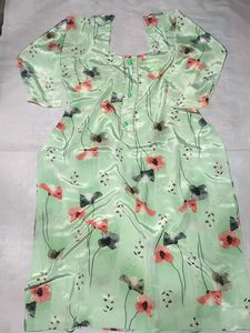 Beautiful crepe Silk Print Kurta