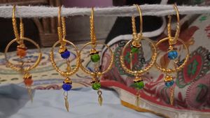 Different Design And Multi Colour Earings Kundals